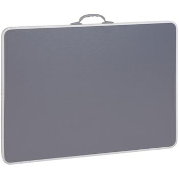 Preview: Stabiler Camping Klapptisch wetterfest – Perfekt für maximale Mobilität & Abenteuer – Grau, 80 x 60 cm, Hochwertiges Alu-Kunststoff