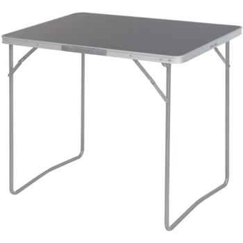 Stabiler Camping Klapptisch wetterfest – Perfekt für maximale Mobilität & Abenteuer – Grau, 80 x 60 cm, Hochwertiges Alu-Kunststoff