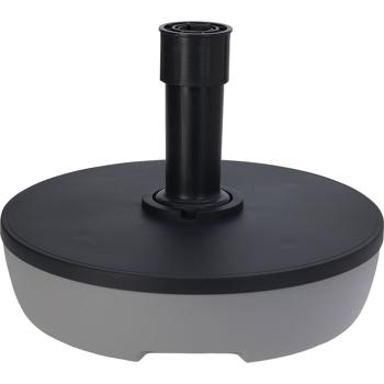 Robuster Sonnenschirmständer (20L) - befüllbar mit Wasser/Sand, schwarz-grau -  für einen sicheren Stand Ihres Sonnenschirms bei Wind & Wetter
