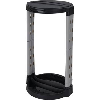 120L Müllsackständer mit Deckel - Robust, stabil & hygienisch, platzsparende Müllentsorgung - Steckmontage - recyceltes Polypropylen - Ø 43 x H 74 cm