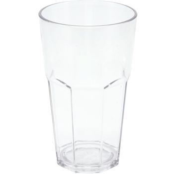 Preview: 4er-Set Bruchsicheres Trinkglas aus Kunststoff in 2 Grössen, je 2x 370 ml / 275 ml, Ideal für Gartenpartys, Camping & mehr, wiederverwendbar, leicht & spülmaschinenfest