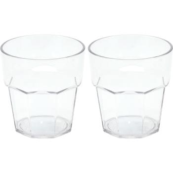 2er-Set Bruchsichere Trinkgläser aus Kunststoff, 275 ml, Ideal für Gartenpartys, Camping & mehr, wiederverwendbar, leicht & spülmaschinenfest