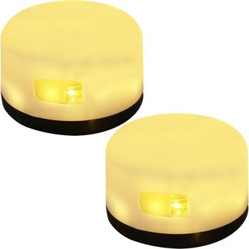 2er-Set Vielseitige 2in1 Akku Campingleuchte mit 10m LED Lichterkette (7 Modi, 100 LEDs): Deko für Zelt & Garten, für unvergessliche Outdoor Abende