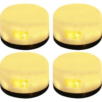 Preview: 4er-Set Vielseitige 2in1 Akku Campingleuchte mit 10m LED Lichterkette (7 Modi, 100 LEDs): Deko für Zelt & Garten, für unvergessliche Outdoor Abende