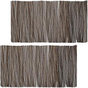 2er-Set Vielseitige Weidenmatte, 75x250cm: Sichtschutz, Windschutz, Beeteinfassung – ökologisch und dekorativ