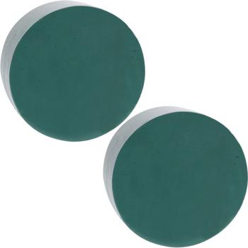 2er-Set Vielseitiger Blumensteckschaum, Ø 14 cm, für kreative Floristik & DIY-Projekte, einfach zu verarbeiten & zuschneidbar