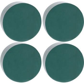 4er-Set Vielseitiger Blumensteckschaum, Ø 14 cm, für kreative Floristik & DIY-Projekte, einfach zu verarbeiten & zuschneidbar