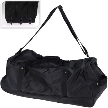 Preview: Grosse 110L Reisetasche mit Rollen, schwarz: Bequemer Transport für lange Reisen, leichtläufig & abschliessbar, Ihr idealer Reisebegleiter