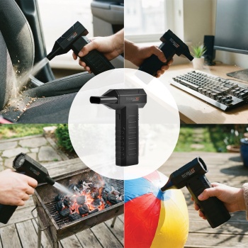 Preview: Starkes Akku Hochleistungsgebläse – Elektrischer Druckluft Spray Ersatz zur Staubentfernung an PC, Tastatur, Sofa & Auto, 80W