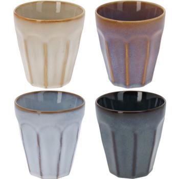 Preview: Kaffee Becher, 8er-Set, 250ml, Pastellfarben