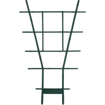 Preview: 3er-Set Stabiles Fächerspalier Pflanzgitter, grün, 59 x 33 cm, wetterfest, dekorativ & stabil für Kletterpflanzen, Garten & Balkon, langlebig