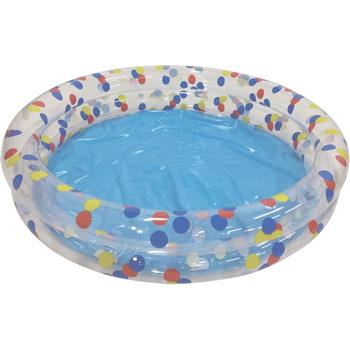 Farbenfrohes Planschbecken Ø 150cm - Robustes PVC-Kinderpool für Garten & Balkon - Schnell aufblasbar, platzsparend, ideal für Kinder & Haustiere