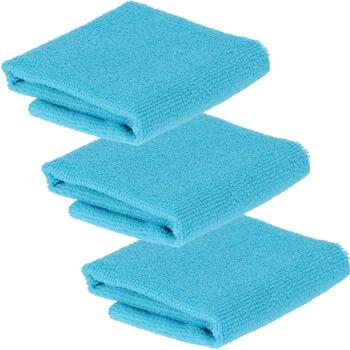 Preview: 3er-Set Mikrofaser-Reinigungstücher in Spenderbox, 3x 25-Stck., 22 x 22 cm, mühelose & gründliche Reinigung von Glas, Oberflächen & mehr