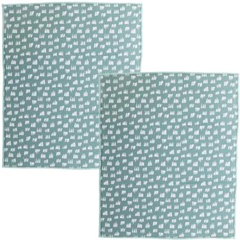 2er-Set Saugstarke Mikrofaser-Abtropfmatte, grün, 40 x 48 cm, schnell trocknend & schützt Ihre Arbeitsfläche, ideal für Geschirr, Gläser & Töpfe