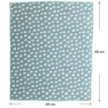 Preview: 3er-Set Saugstarke Mikrofaser-Abtropfmatte, grün, 40 x 48 cm, schnell trocknend & schützt Ihre Arbeitsfläche, ideal für Geschirr, Gläser & Töpfe