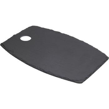Serviertablett Schieferplatte - Modernes Servieren für Feste & exklusive Tischdeko - Robust, langlebig, 34x23x0,5cm - Vielseitig nutzbar für Speisen & Deko