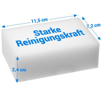 Preview: Schmutzradierer-Reinigungsschwamm 20er Vorteilspack - Melamin-Schaum für Haushalt, Büro, Auto - entfernt Flecken, Kalk & Fett - universell, chemiefrei
