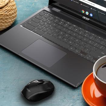 Preview: Acer Optische Funkmaus - Kabellose 1600 dpi für Laptop & PC - Plug & Play USB Nano Empfänger - Schwarz - Ideal für Büro & Reisen