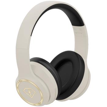 Preview: Stilvolle Over-Ear Kopfhörer mit ANC: Bluetooth 5.3, 10m Reichweite, Creme – Geniessen Sie kabellosen Spitzenklang in elegantem Design