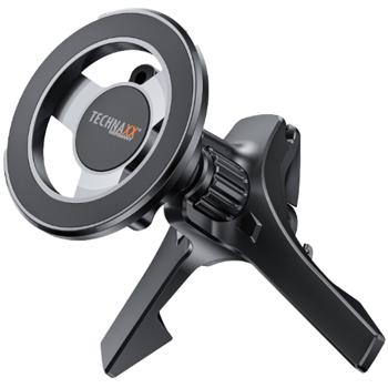 Magnetische Auto Handyhalterung Lüftungsgitter - Rutschfester Halt, 20 N52 Magnete, Kabelmanagement - Kompatibel iPhone 12+ & alle Smartphones