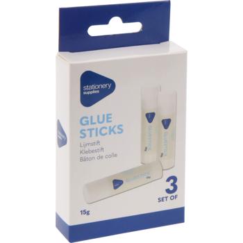 Klebestifte 3er-Pack - Vielseitige Bastelhelfer für Papierarbeiten, Fotoalben, Geschenkverpackungen - Sauberes Auftragen ohne Flecken oder Feuchtigkeit