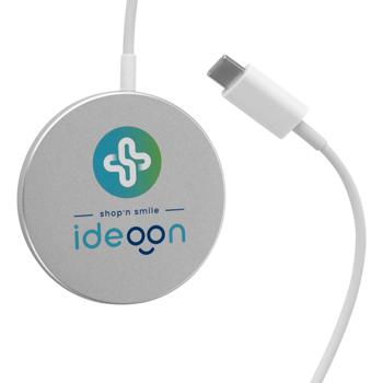 Preview: Kabellose Ladestation, Magsafe kompatibel, 15 W: Schnell & sicher laden, Qi Charger mit schlankem Design für iPhone & andere Smartphones