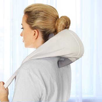 Preview: Nackenmassagegerät kabellos - Wärmefunktion - 2 Modi, 2 Geschwindigkeiten, 2000 mAh Li-Ion Akku, USB-C, für Nacken Schultern Rücken