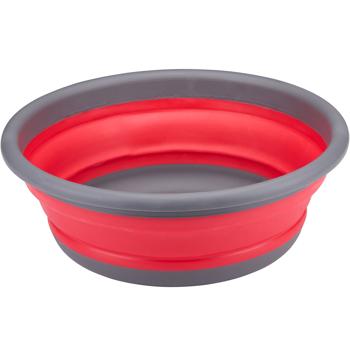 Faltschüssel 8L Ø 37 cm - Platzsparender Küchenhelfer für Camping & Reise - Robust, spülmaschinenfest Rot/Anthrazit - Ideal für kleine Küchen