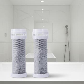 Ersatz-Wasserfilter 2er-Set für 3-in-1-Duschkopf - Premium-Filter reduziert Chlor, Fluoride & Bakterien - für weicheres Wasser & Haut/Haare