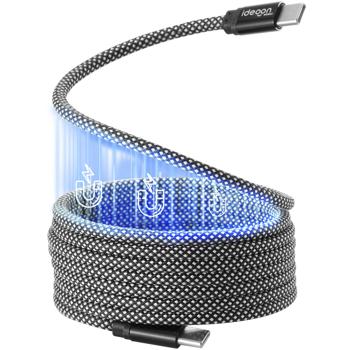 Preview: 3er-Set USB-C Ladekabel 100W, 2m: Magnetische Aufrollfunktion, schnell & knotenfrei – zuverlässig für Samsung, Xiaomi, iPad, iPhone, Notebooks uvm.
