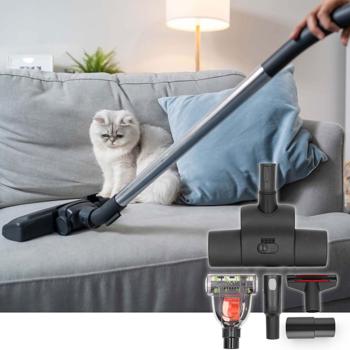 Preview: Tierhaar-Staubsaugerbürsten Set, Universal Aufsätze (32/35mm) – Für gründliche Reinigung von Polstern & Teppichen