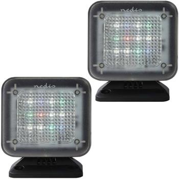 2er-Set TV-Simulator Einbrecher-Abschreckung, Timer, 12 LEDs - Realistische TV-Simulation, sicherer Schutz, automatische Abschreckung