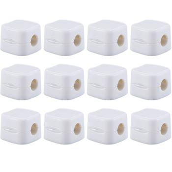 Preview: 12er-Set Kabelorganizer mit Magnetclip, weiss: Schreibtisch-Kabelhalter, selbstklebend & flexibel – Nie wieder Kabelsalat im Büro & Zuhause