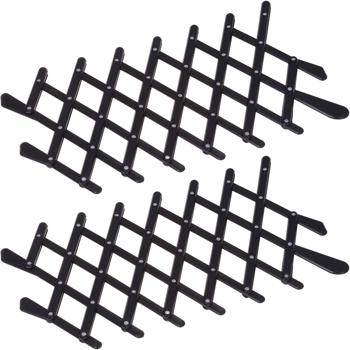 2er-Set Frischluftgitter für Autofenster, schwarz: Optimale Luftzirkulation: - für frische Luft bei verschlossenem PKW