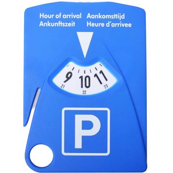 4in1 Parkscheibe mit Gurtschneider, Parkscheinhalter & 3 Einkaufchips (Eurogrösse) - Autozubehör Kunststoff 15x11cm - Notfall & Alltag sicher