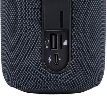 Preview: Tragbarer Bluetooth 5.4 Speaker (16W, schwarz): Stereo Sound + LED-Lichteffekte - für Party, Unterwegs, Musikgenuss mit Top Klang