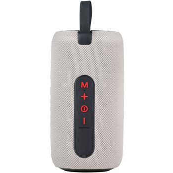 Preview: Tragbarerer 16W Bluetooth-Speaker mit LED-Lichteffekt: Weisser Lautsprecher mit kraftvollem Sound & stimmungsvoller Beleuchtung