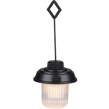 LED Campinglampe mit 3 Modi, schwarz: 180lm, Akku, praktischer Aufhänger – helle, mobile Beleuchtung für Outdoor-Abenteuer