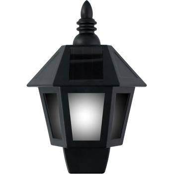 Preview: 4er-Set Retro Wandleuchte mit 2 Leuchtmod, Flammeneffekt und Warmweiss, mit Solarpanel, 31 helle LEDs, Solar-Wandlampe für Garten Balkon Terrasse