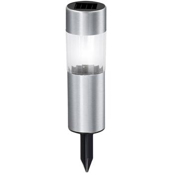 Preview: Elegante Solar-Wegeleuchte mit Erdspiess, 6er-Set, Ø 4,5 x H 15 cm, Gartenlampen für Terrasse, Rasen, Garten, Einfahrten