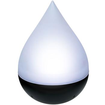 Preview: Tropfen LED Solarleuchte Ø 14 cm - Warmes Licht für Terrasse, Balkon & Garten - Kabellose Deko-Lampe mit Solarbetrieb & austauschbarem Akku (AA 600 mAh)