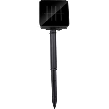 Preview: Solar-LED-Lichterkette mit 50 warmweissen LED Glühbirnen, 6,9 m, wetterfest, 8-Leuchtmodi, für Garten, Balkon & Terrasse