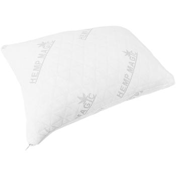 Preview: Kopfkissen mit Hanfbezug aus Memory-Schaum, mit abnehmbarem Bezug, OEKO-TEX Standard 100, für Allergiker geeignet, Atmungsaktiv