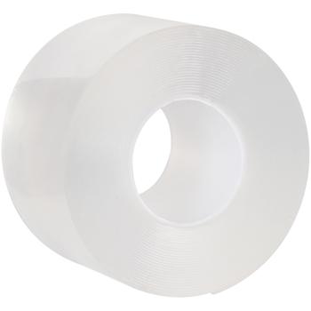 Doppelseitiges Nano-Klebeband Transparent (5m x 50mm): Starke 110g/cm² Haltekraft, Wiederverwendbar, spurlos ablösbar