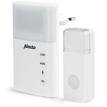 Preview: Kabellose Türklingel mit Lichtsignal, 35 verschiedene Melodien, IP44, Funk Türklingel im modernen Design, einfache Installation, grosse Reichweite, Top Empfang