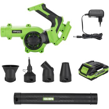 Preview: 20V Akku-Laubbläser: Das Handheld 4 in 1 Kraftpaket für mühelose Gartenarbeit und schnelle Reinigung - Perfekt für Haus, Garten und Terrasse