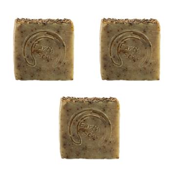 3er-Set Bio Seife mit Lavendel & Rosmarin - Handgemacht, palmölfrei, vegan, 100g - Mit 72% kaltgepressten Bio-Ölen - Pflegend & nachhaltig