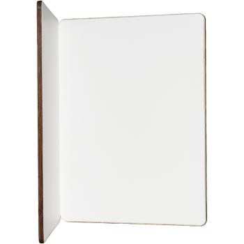 Preview: Grusskarte aus Bambus - Klappkarte mit gelaserter grüner Palme - Edle Optik - Handgeschrieben für besondere Momente - 11x15x0,3cm gefaltet