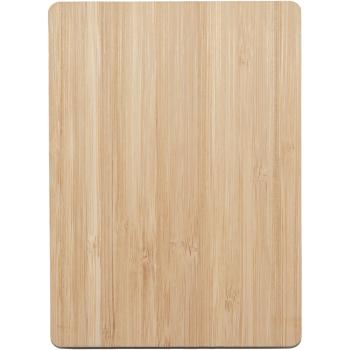 Preview: Grusskarte aus Bambus - Klappkarte mit gelaserter grüner Palme - Edle Optik - Handgeschrieben für besondere Momente - 11x15x0,3cm gefaltet