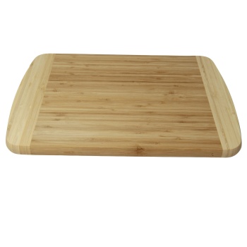 Bambus-Schneidebrett, rechteckig, abgerundete Ecken, 40 x 30 x 1,9 cm